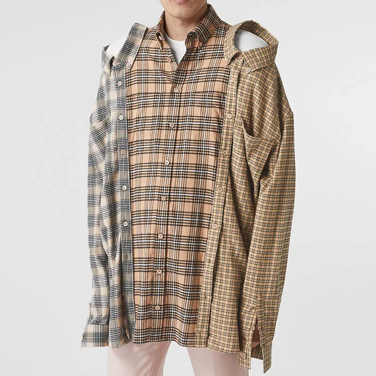 Burberry Shirts Men Camel-1