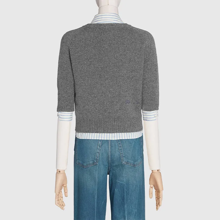 GUCCI Horsebit embellished Knitted Top-2