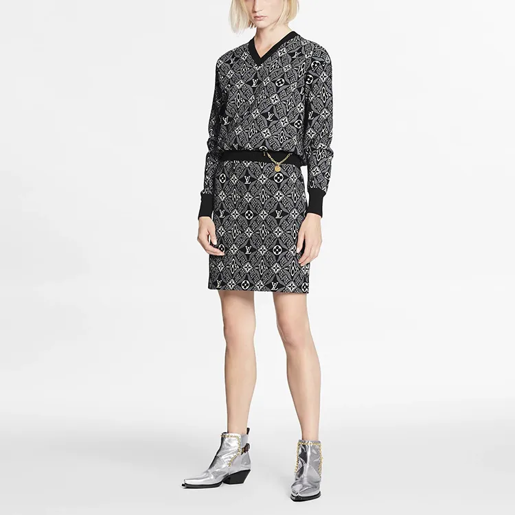 LOUIS VUITTON Casual Short Skirts Women's Black-2