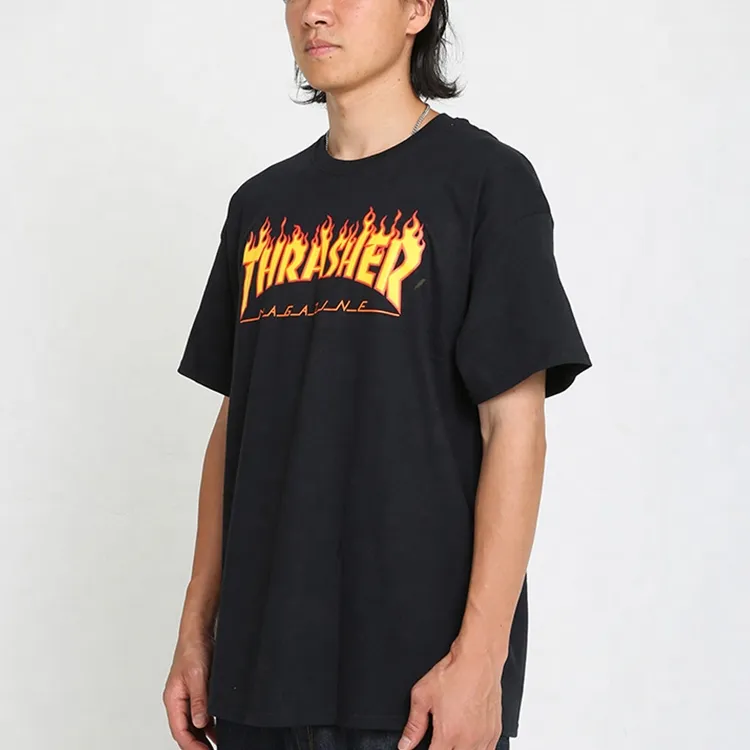 Thrasher Flame Short Sleeve T-Shirt Black-3