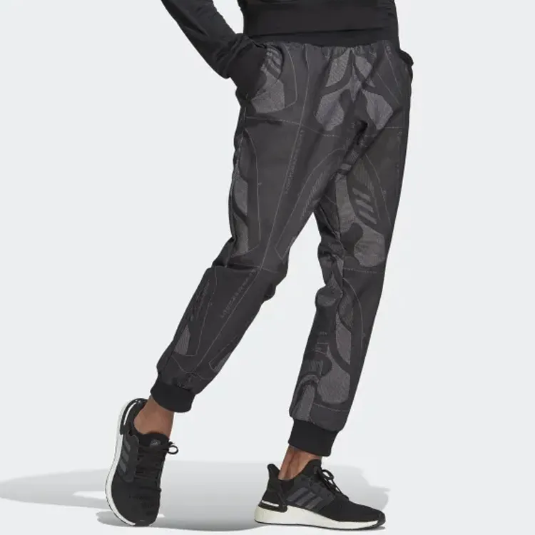 Adidas Sports Pants Men Black Light Gray-4