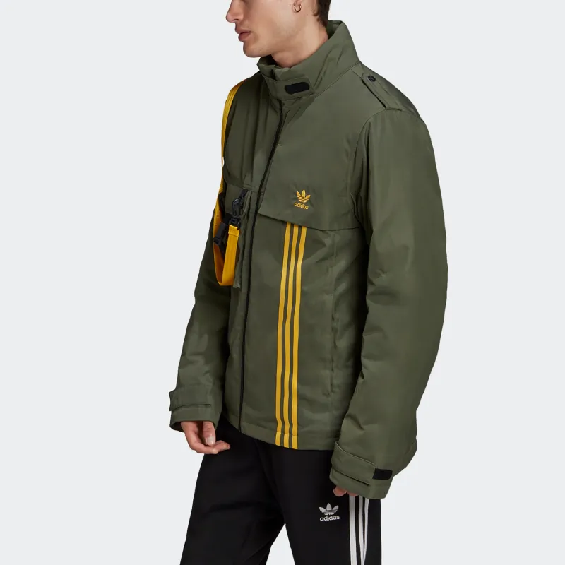Adidas Originals Clover Series Outfit Down Jacket Men's Basic Green-2