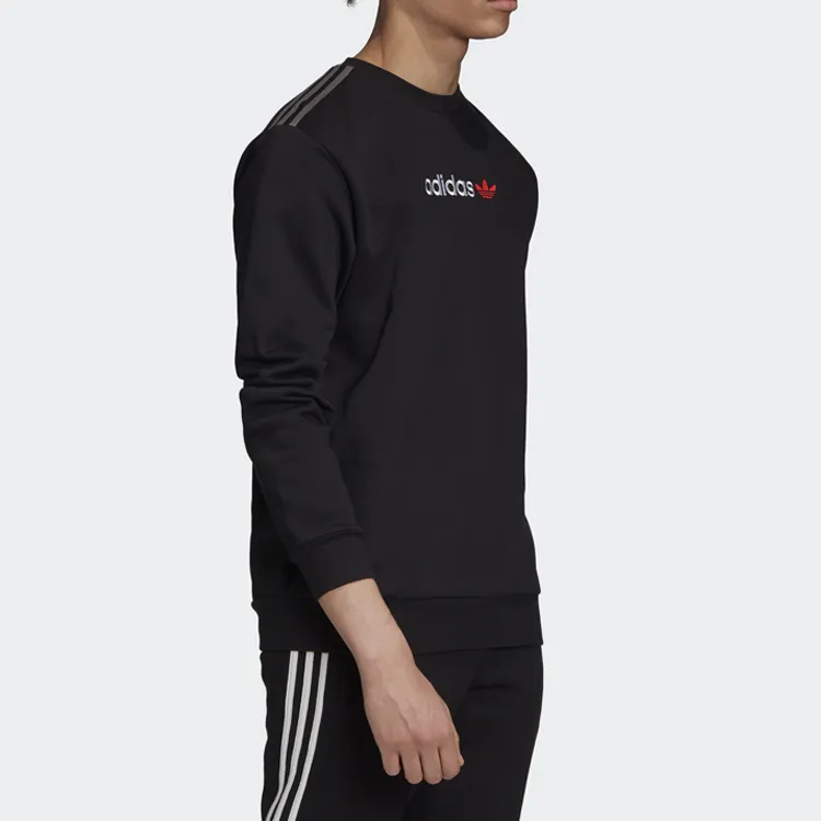 Adidas Originals Linear Crew Sweatshirts Men Black-3
