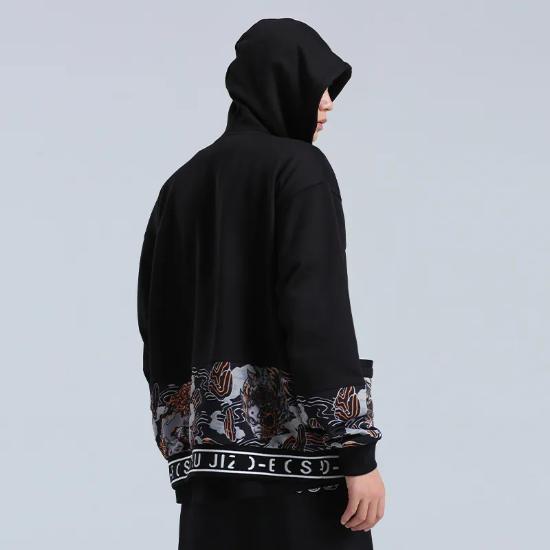 ONIARAI Hooded Loose Fit Regular Sweatshirt Men's-5