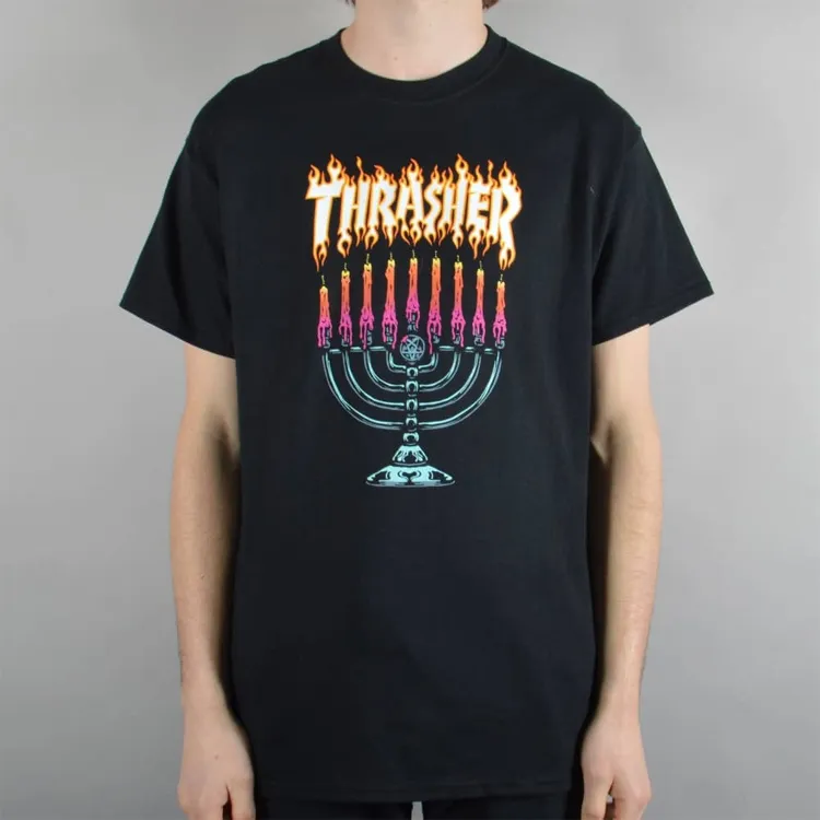 Thrasher T Shirt Unisex Black US Version-2