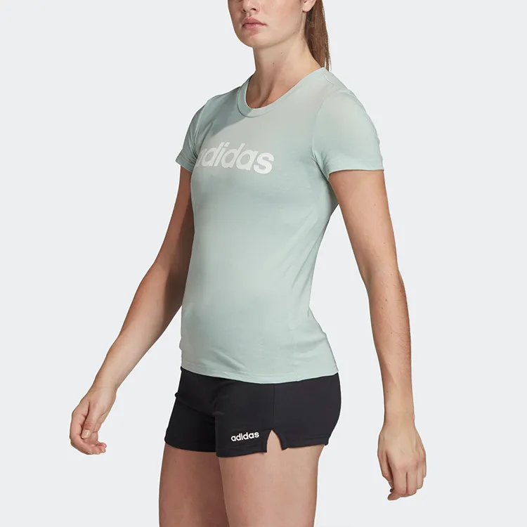 Adidas T Shirt Women's Light Green-4