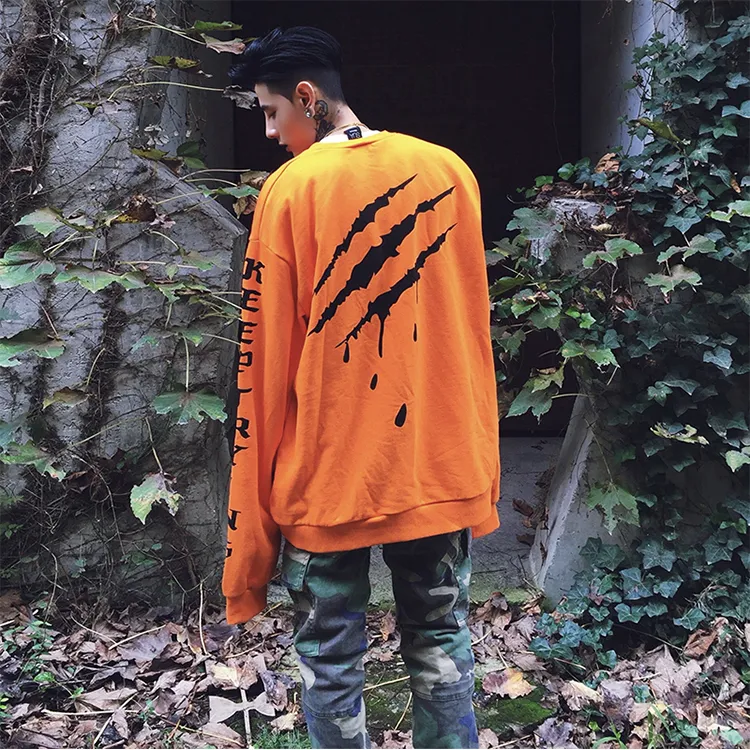 Suamoment Sweatshirt Unisex Orange-4