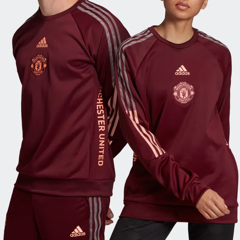 Adidas MANCHESTER UNITED THEATRE OF DREAMS Sweatshirts Men Dark Reddish Purple-7
