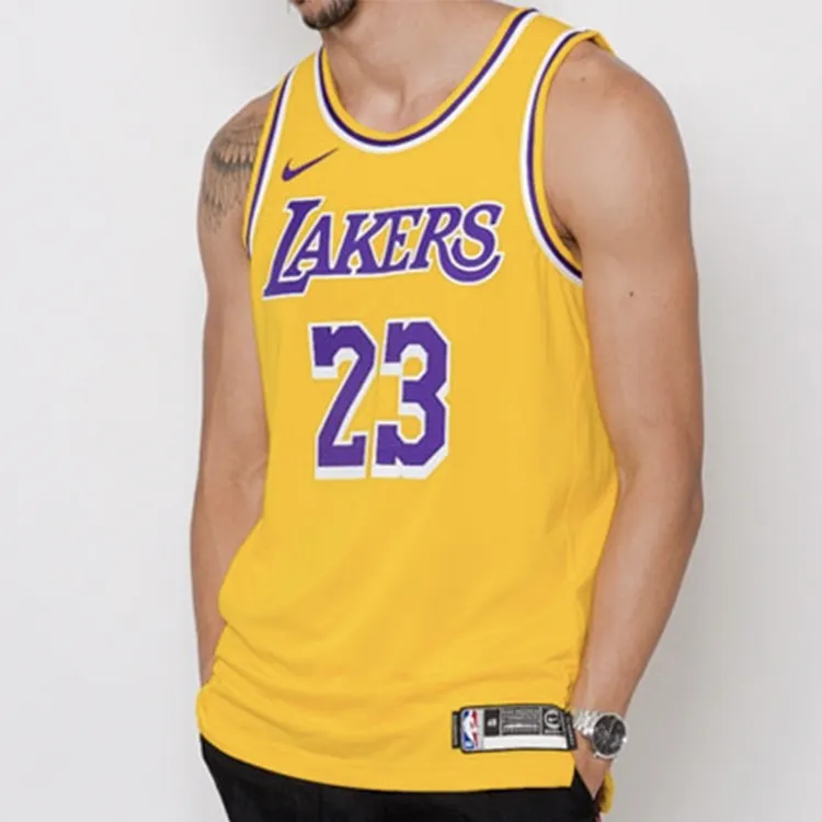 Nike Basketball Jerseys Men's Yellow-2