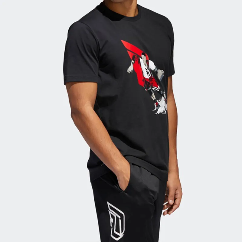 Adidas T Shirts Men Black-4