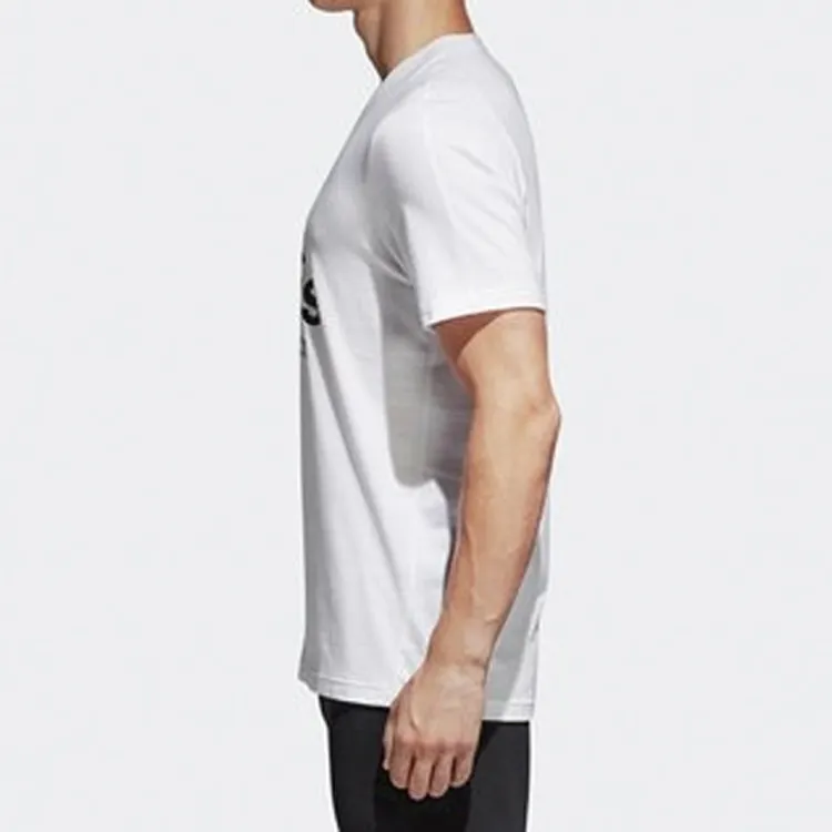 Adidas Set in Sleeve T Shirt Men's White-5