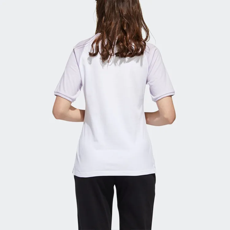 Adidas Neo Raglan Sleeve T Shirt Women's Light Purple White-5
