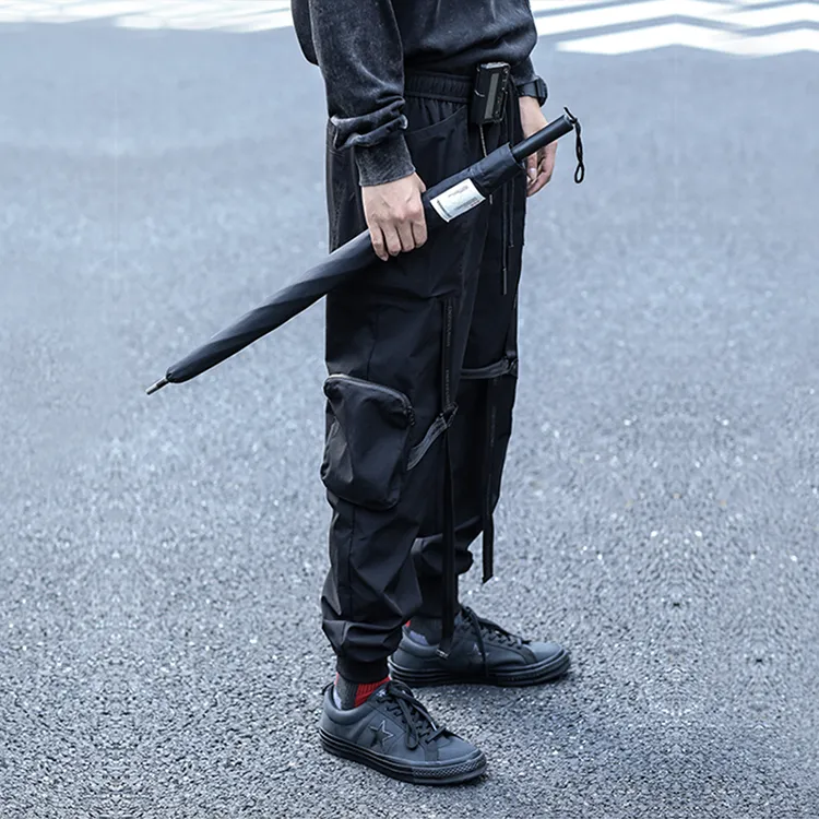 ENSHADOWER Casual Pants Unisex Black-3