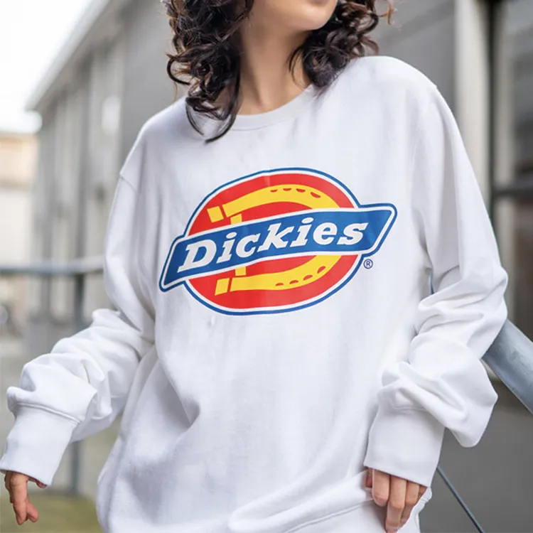 Dickies Sweatshirt Fall Unisex White-1
