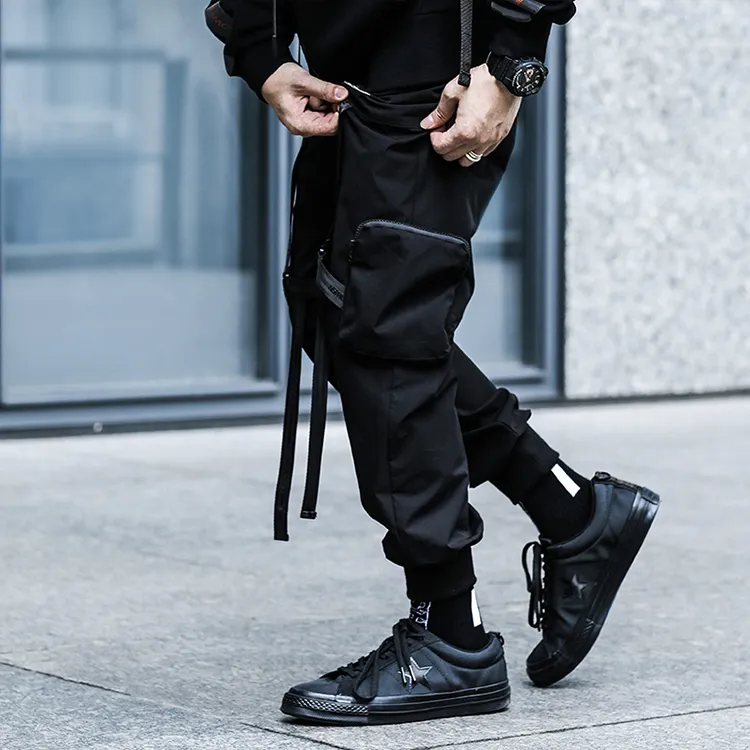 ENSHADOWER Casual Pants Unisex Black-2
