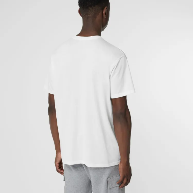 Burberry Monogram T Shirt Unisex White-2