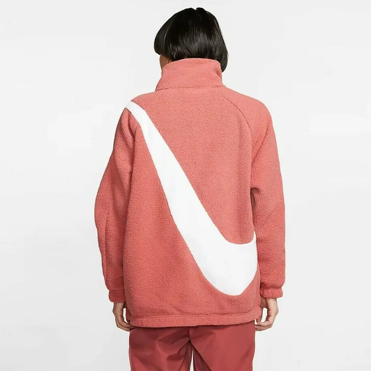 Nike Women'ss Reversible Swoosh Jacket Light Redwood/White-5