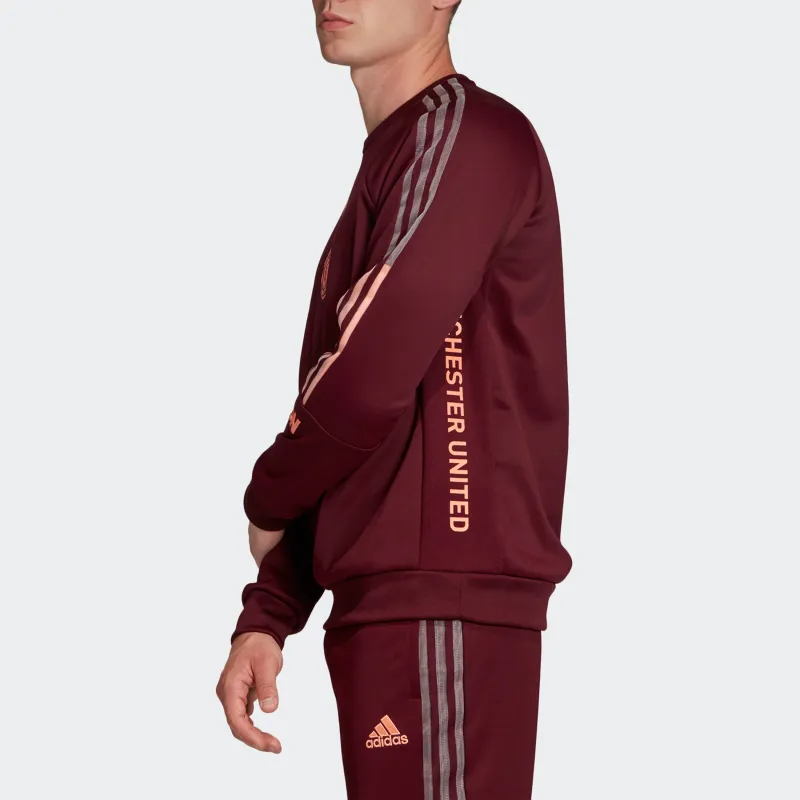 Adidas MANCHESTER UNITED THEATRE OF DREAMS Sweatshirts Men Dark Reddish Purple-5