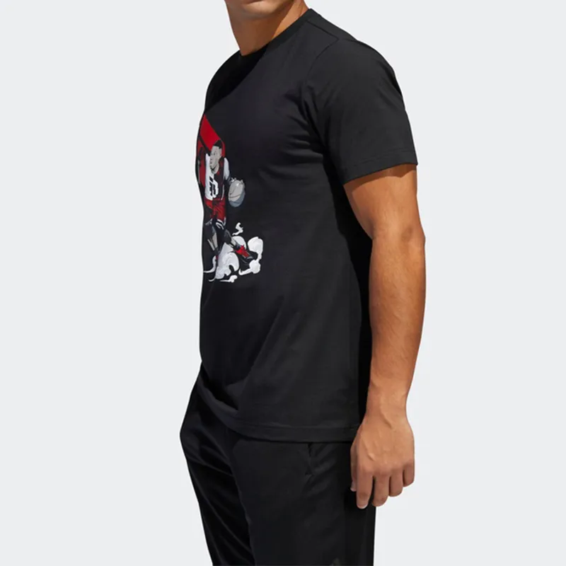 Adidas T Shirts Men Black-3
