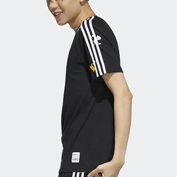Adidas Neo x Pokmon Crossover Raglan Sleeve T Shirt Men's Black-2