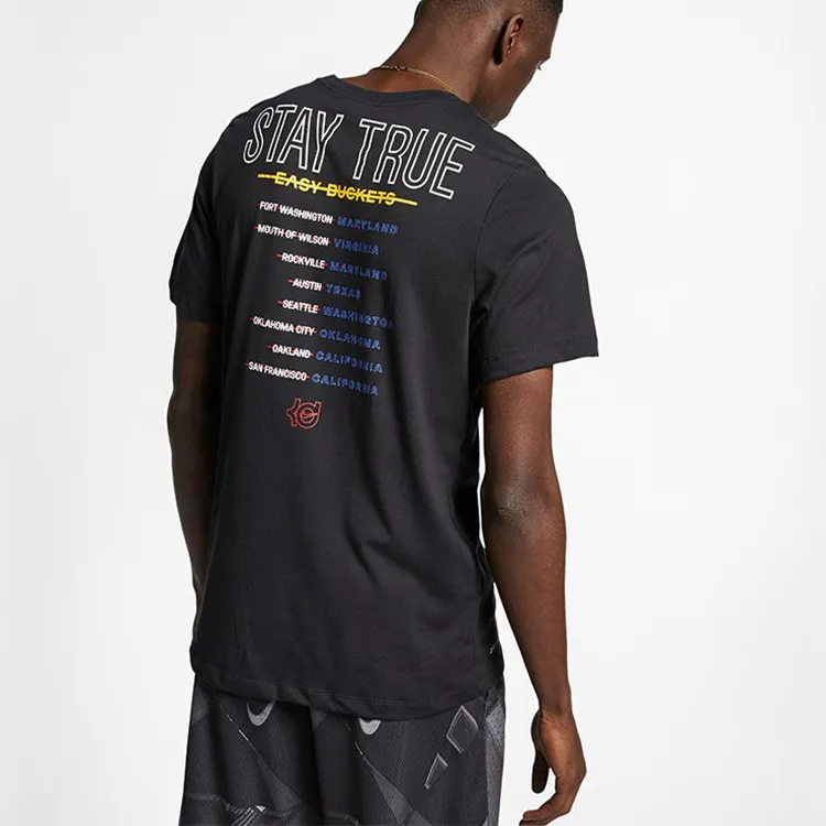 Nike T Shirts Men Black-5