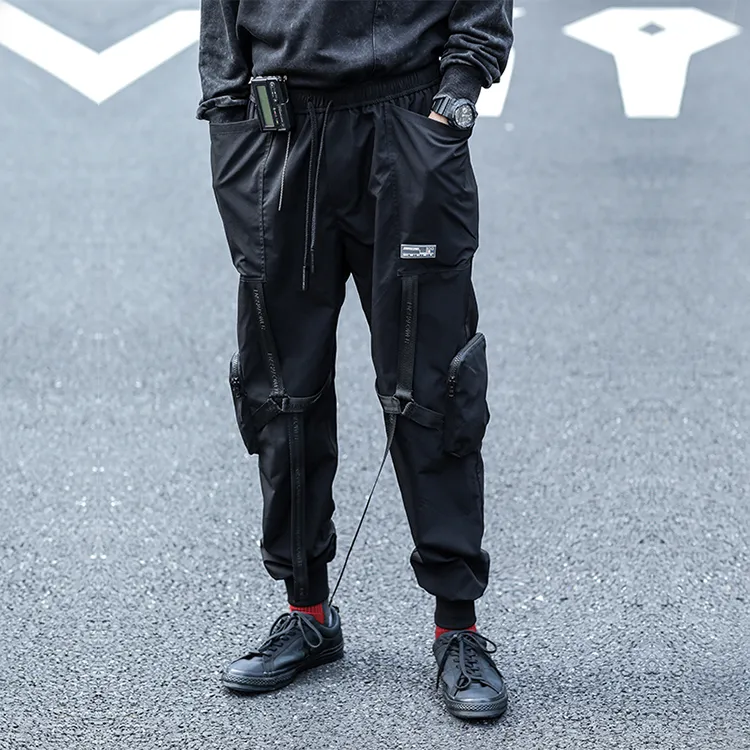 ENSHADOWER Casual Pants Unisex Black-4