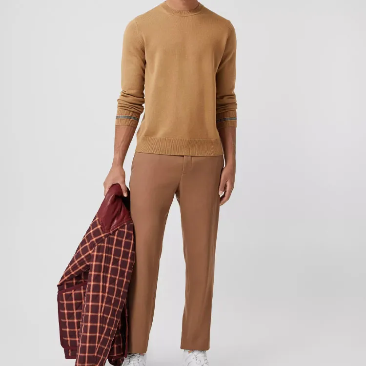 Burberry Sweaters Men Camel-2