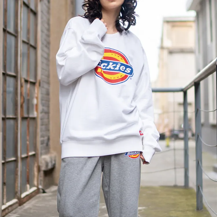 Dickies Sweatshirt Fall Unisex White-2