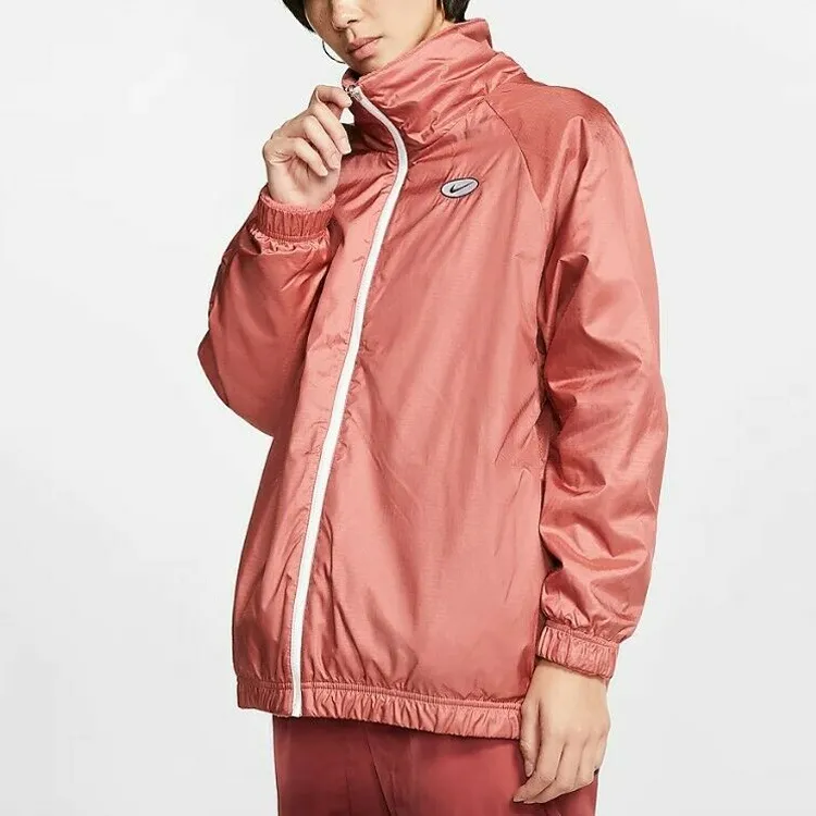 Nike Women'ss Reversible Swoosh Jacket Light Redwood/White-4