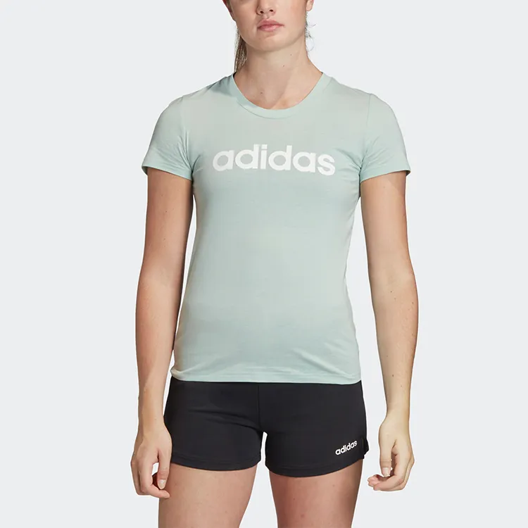 Adidas T Shirt Women's Light Green-2
