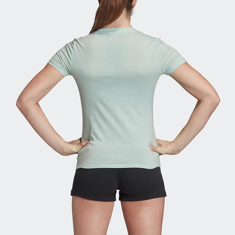 Adidas T Shirt Women's Light Green-3