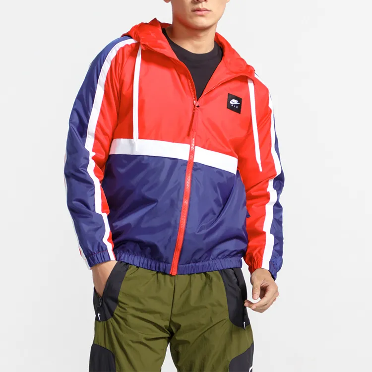 Nike Men's Sports Windproof Hooded Jacket Red-3