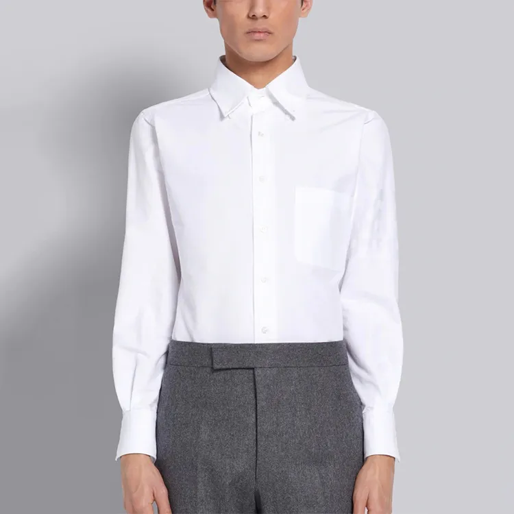 THOM BROWNE 4 Bar Oxford Shirt-2