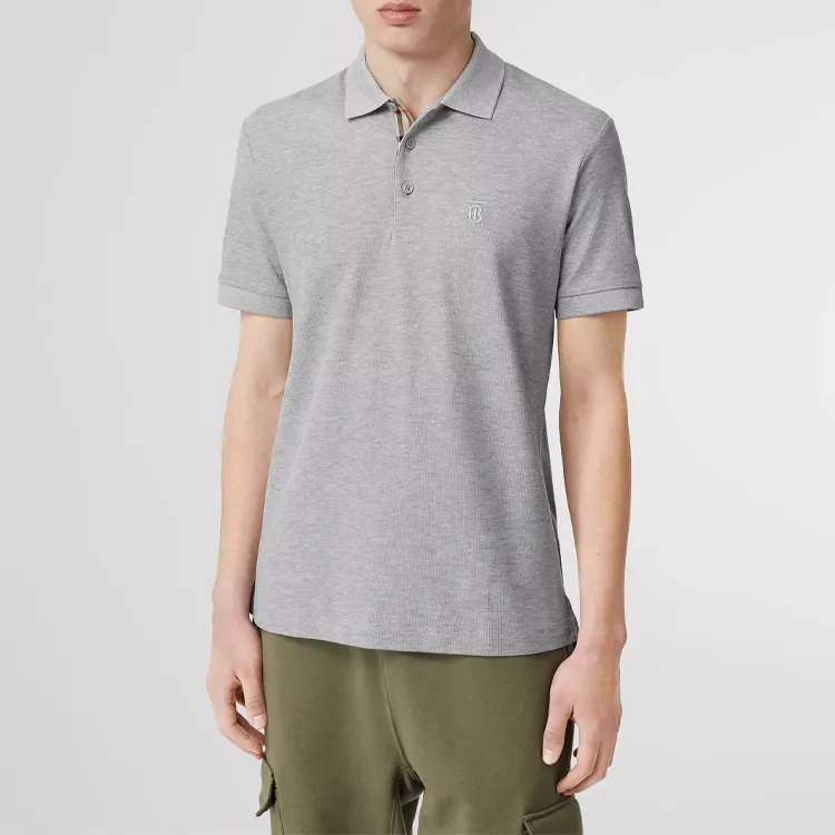Burberry Monogram Motif Cotton Piqué Polo Shirt-3