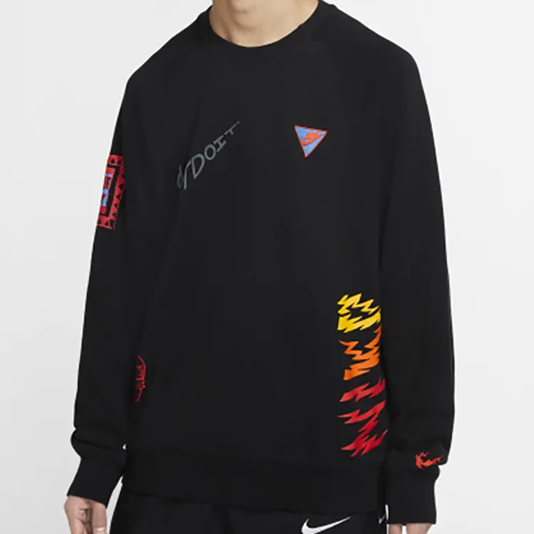 Nike Sportswear NSW 3M Reflective Graffiti Print Hoodie Black-2