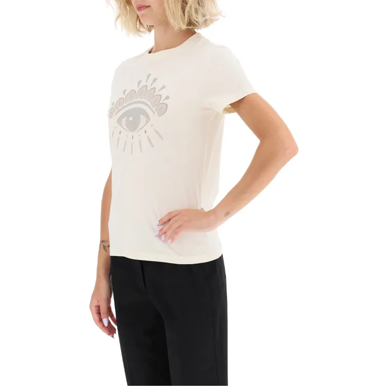 KENZO T-Shirts Women's Beige Yellow-3