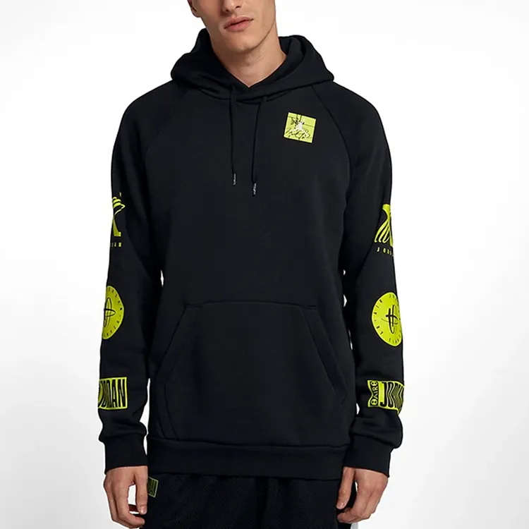 Jordan Sweatshirts Men Black Green-2
