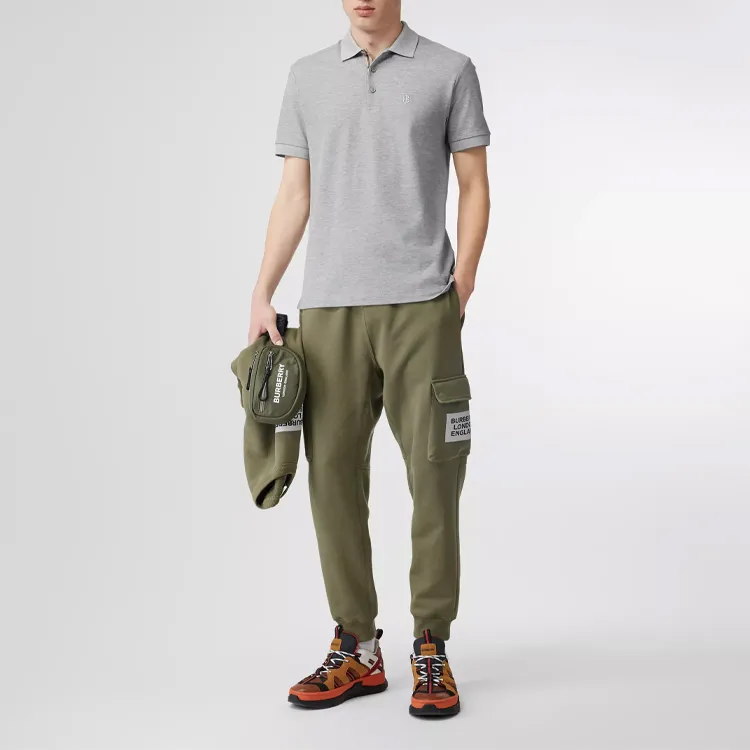 Burberry Monogram Motif Cotton Piqué Polo Shirt-4
