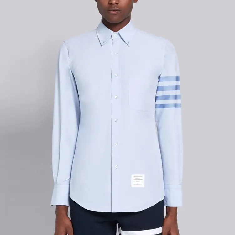 THOM BROWNE 4 Bar Oxford Shirt-2