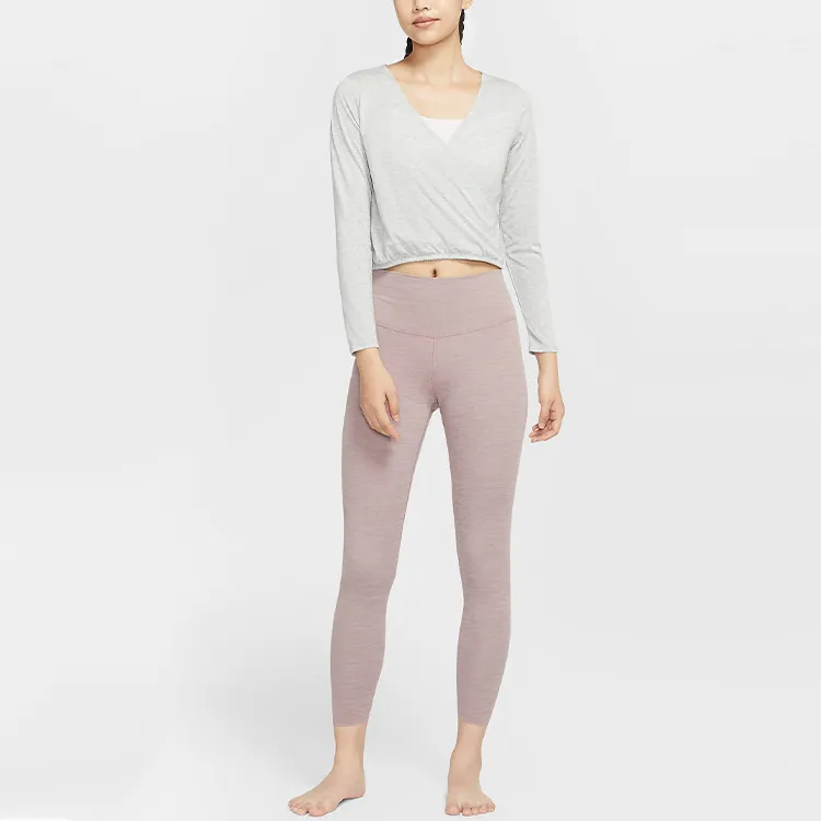 Nike Crop Tops Women's Heather Gray-3