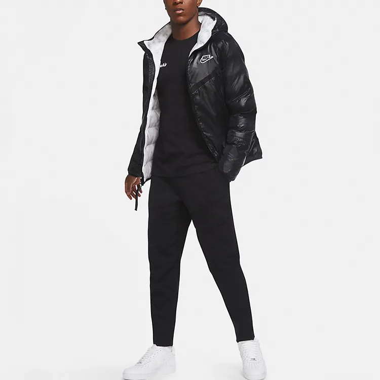 Nike Puffer Jackets Men Black-2