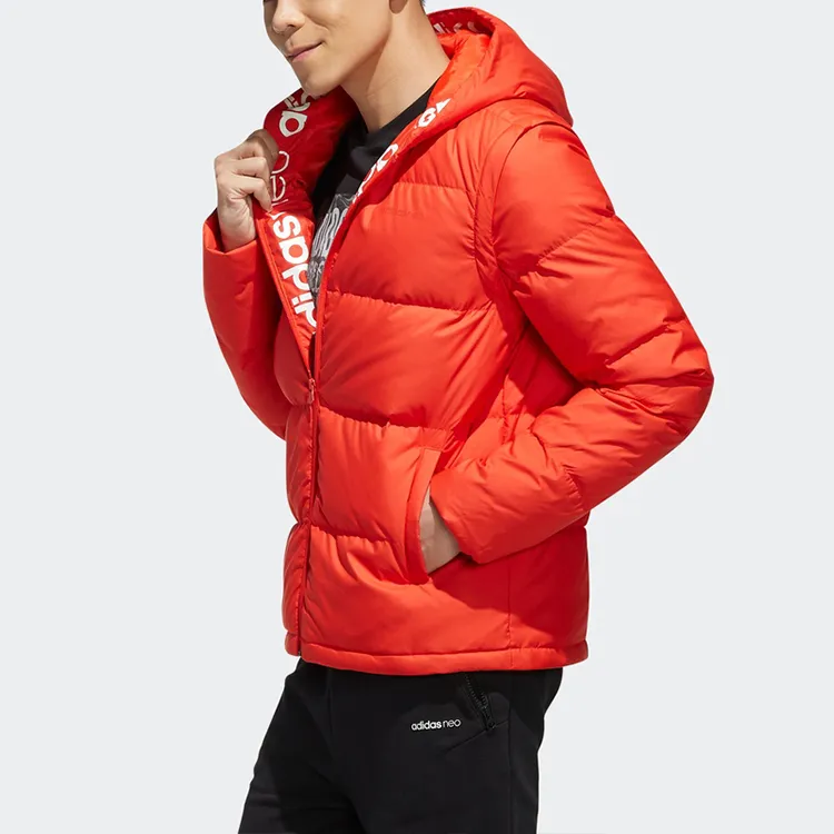 Adidas Neo Down Jacket Men's Orange Red-5