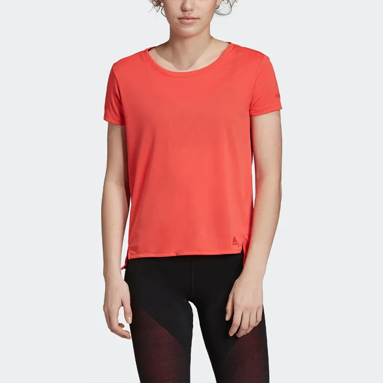 Adidas T Shirt Women's Coral Pink-2