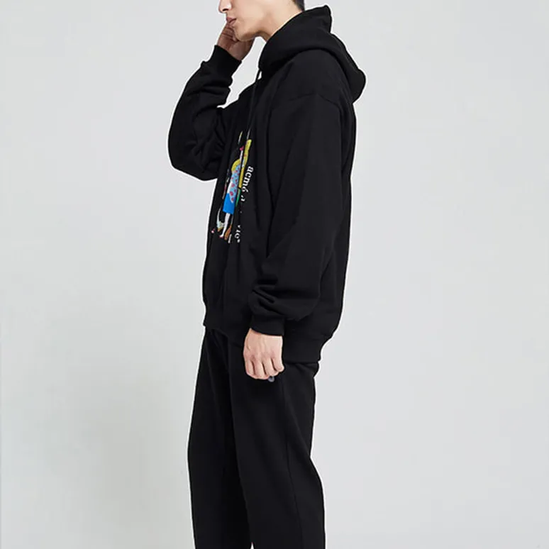Acme De La Vie/ADLV Hooded Loose Fit Regular Sweatshirt Unisex Black-4
