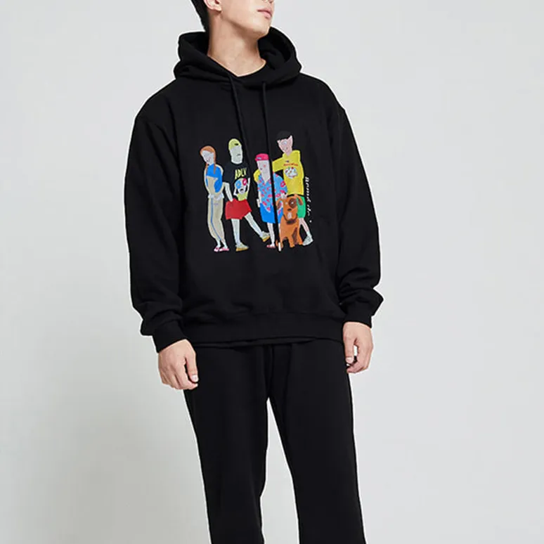 Acme De La Vie/ADLV Hooded Loose Fit Regular Sweatshirt Unisex Black-2