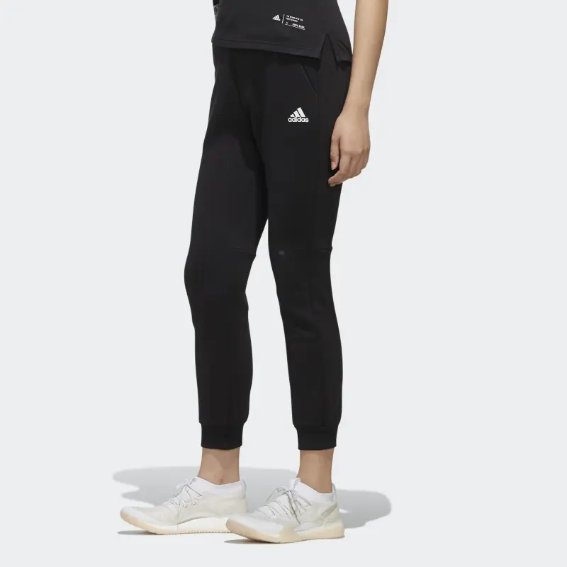 Adidas Knitted Sweatpants Women's Black-4