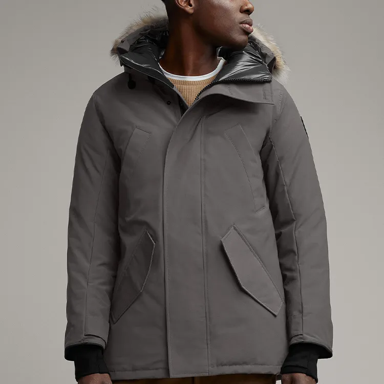 Canada Goose Down Jacket Winter Men's Coast Gray-3