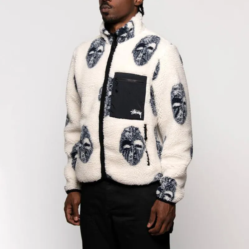 Stussy Mask Jacquard Sherpa-2
