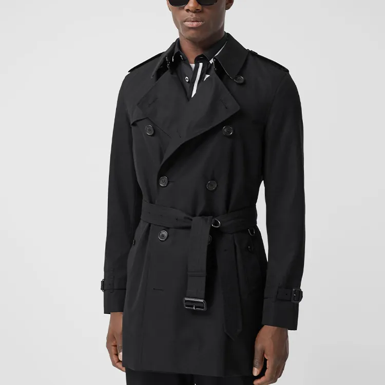 Burberry Trench Coat Men's Black-2