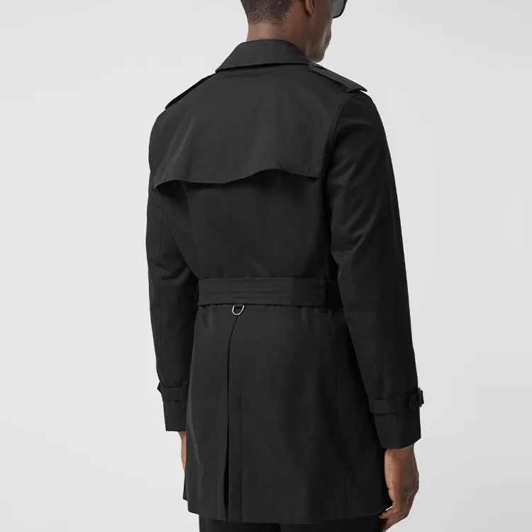 Burberry Trench Coat Men's Black-3